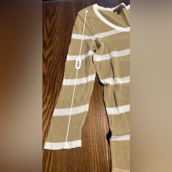 Tommy Bahama Striped Swimsuit Cover Top Sand White Sz large long sleeve coastal - Picture 12 of 16